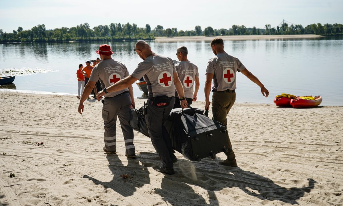 Тренування загонів швидкого реагування Українського Червоного Хреста
