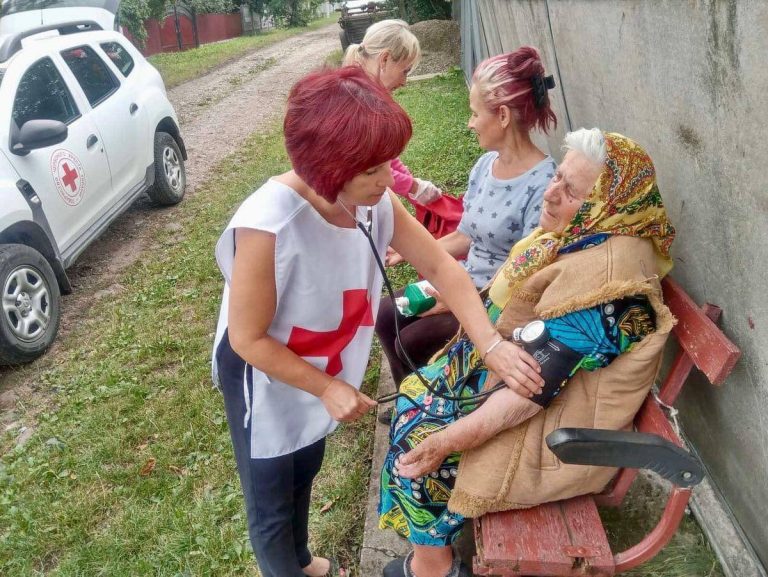 Six mobile health units of the Ukrainian Red Cross are operating in the Ivano-Frankivsk region