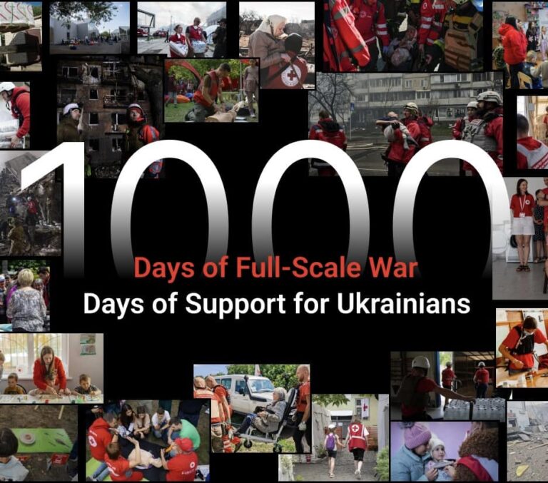 1,000 Days of Help: The Ukrainian Red Cross has supported nearly 12.8 million Ukrainian