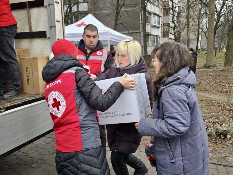 Today, the team from the Cherkasy regional branch of the Ukrainian Red Cross was working on-site…