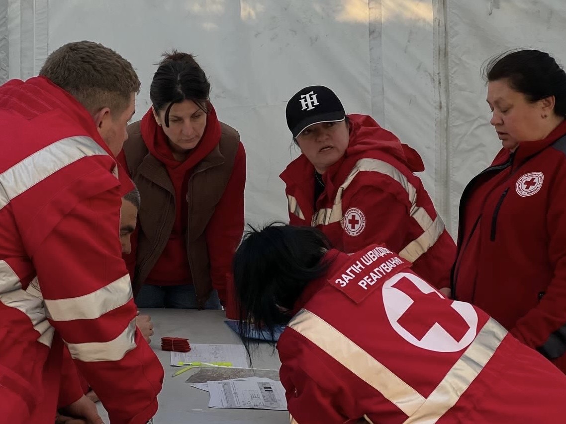 The Ukrainian Red Cross has provided assistance to victims of the ...