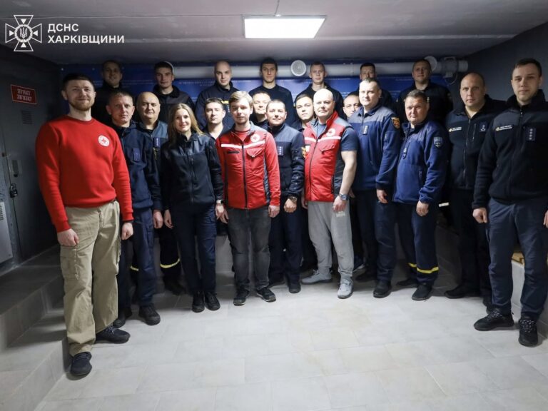 Український Червоний Хрест провів навчання з першої допомоги для рятувальників Харківщини