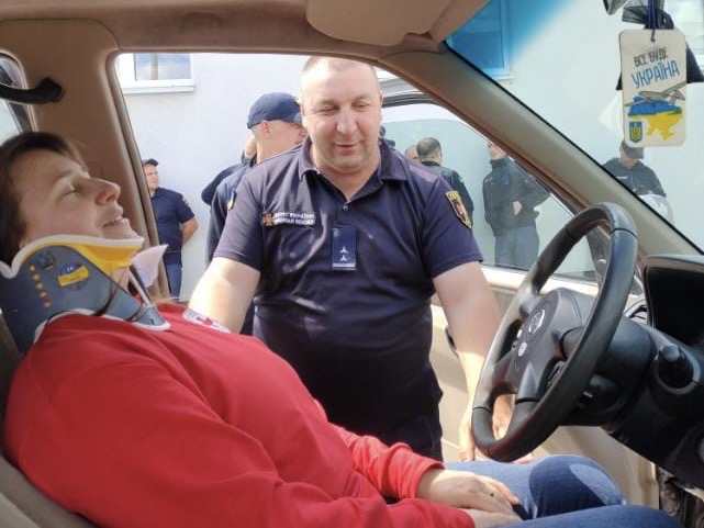 Вже провели перші навчання рятувальників ДСНС України за 48-годинною програмою з першої допомоги Українського Червоного Хреста
