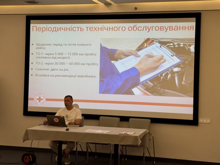 Тренінг з управління автопарком Українського Червоного Хреста: ефективність, безпека, розвиток