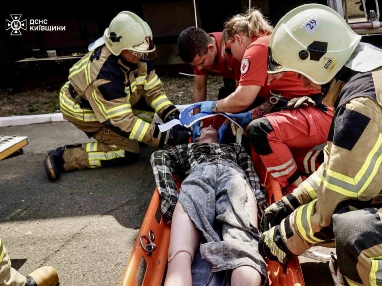Cohesion that saves lives: Ukrainian Red Cross volunteers took part in joint training in the Kyiv…