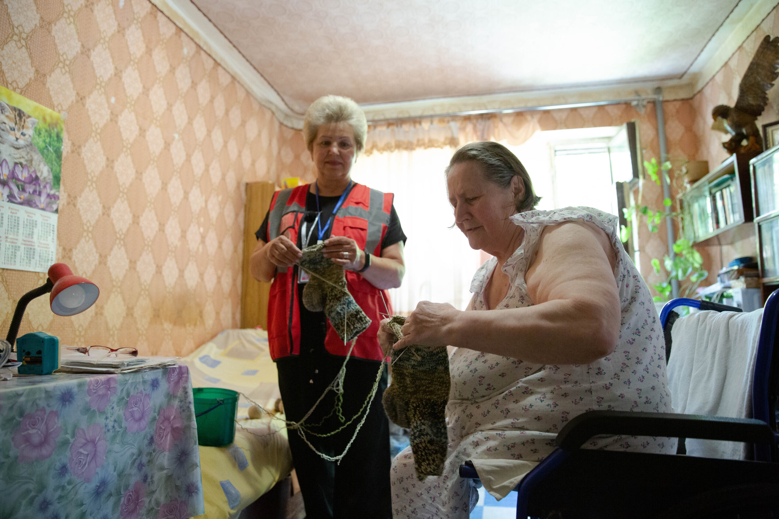 Соціальні помічники Товариства Червоного Хреста України, Нікополь, липень 2023