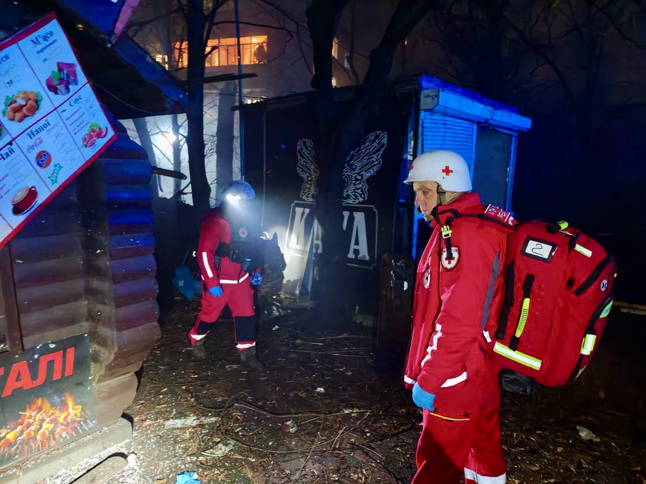 У Запоріжжі Український Червоний Хрест надавав допомогу на місці чергової атаки