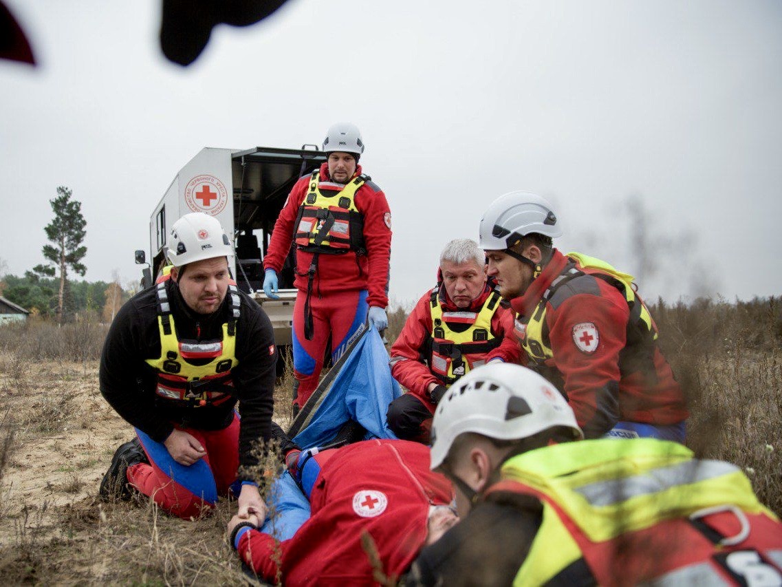 In Kyiv region, Ukrainian Red Cross emergency response teams took part ...