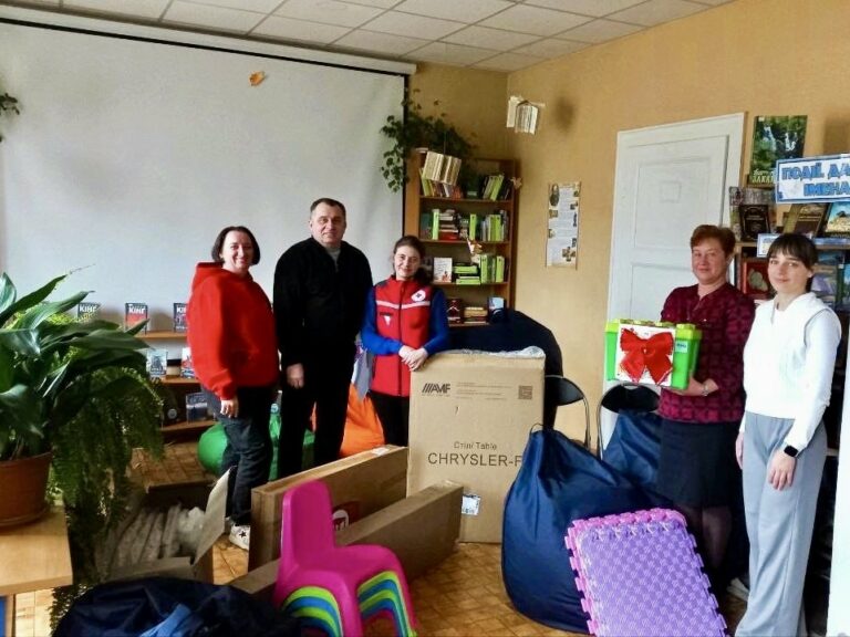 Український Червоний Хрест продовжує розвивати мережу Дружніх до дитини просторів у громадах Закарпаття