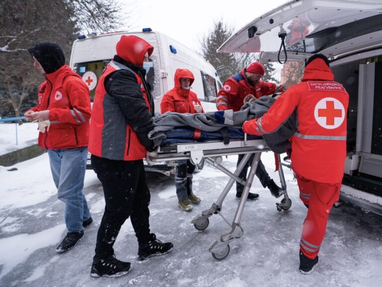 The Ukrainian Red Cross evacuated residents of a psychoneurological care facility in the Chernihiv region