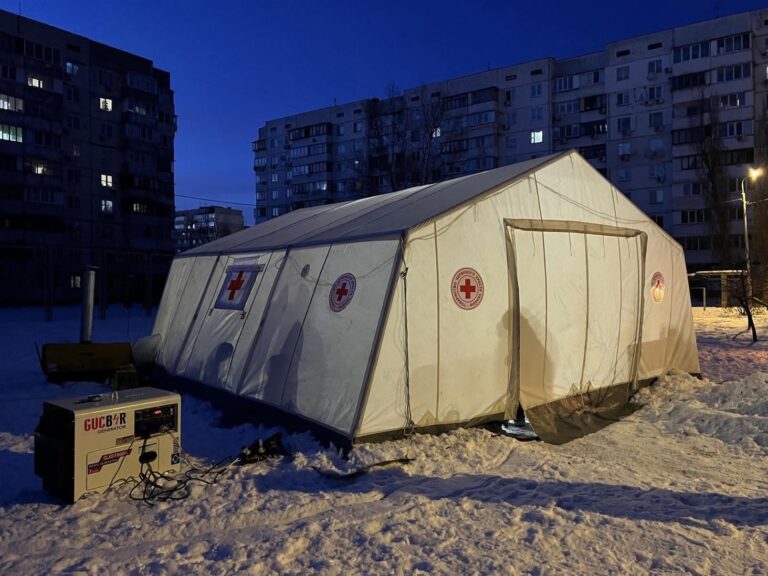 Український Червоний Хрест продовжує системно підтримувати роботу теплопунктів у Києві та Київській області