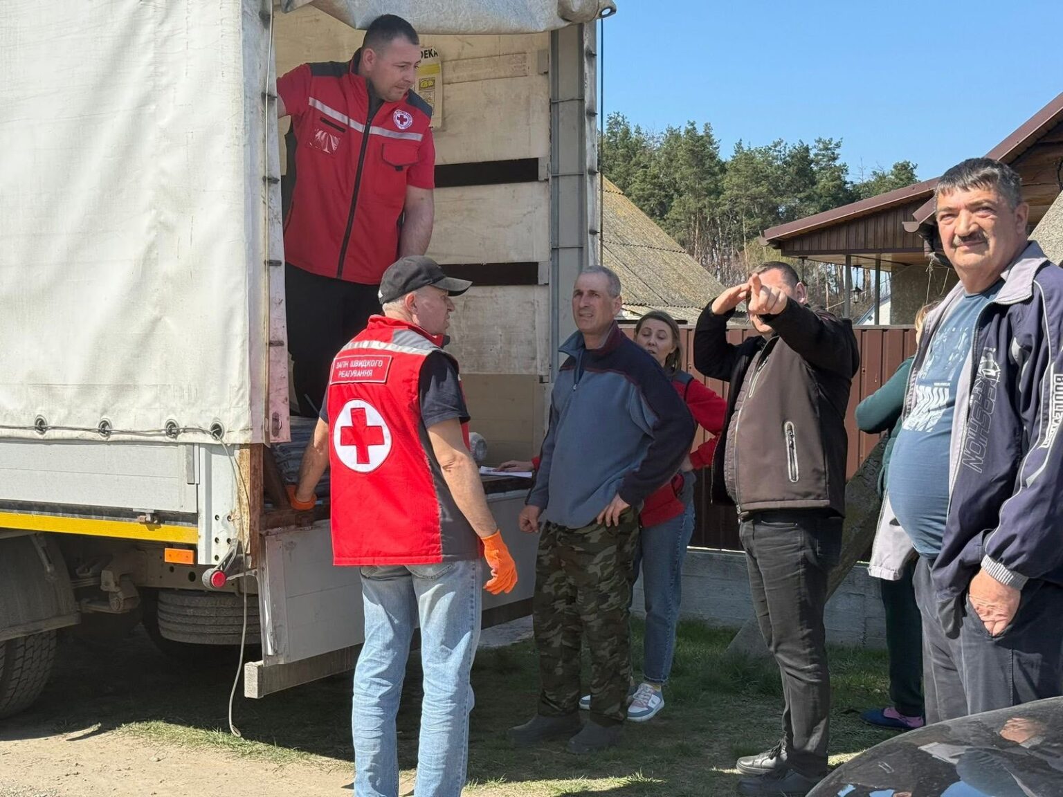 Yesterday, the Ukrainian Red Cross responded to the aftermath of ...