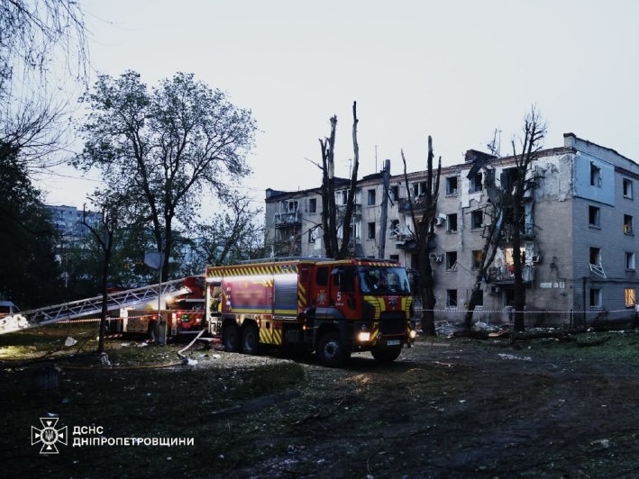 Український Червоний Хрест реагує на наслідки атаки у Дніпрі