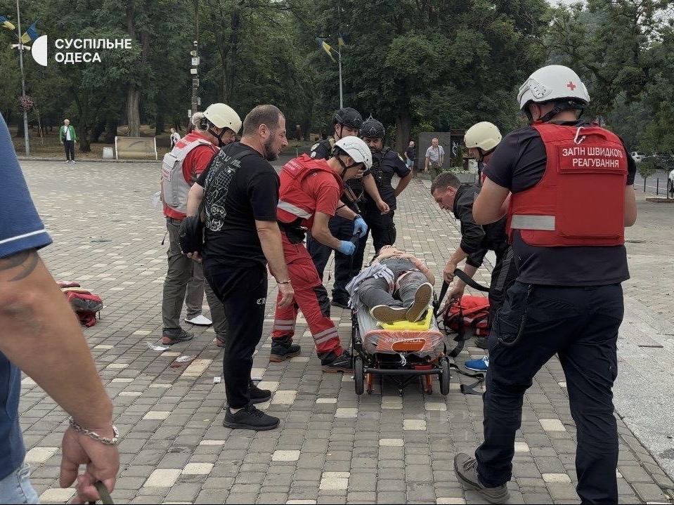 ️The Ukrainian Red Cross assisted people affected by the attack on Odesa