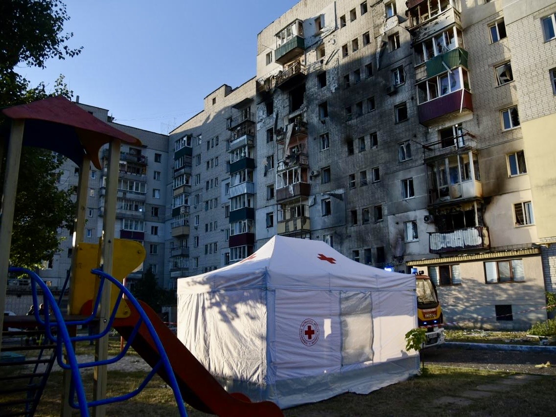 Сміла: Український Червоний Хрест допомагає постраждалим після атаки