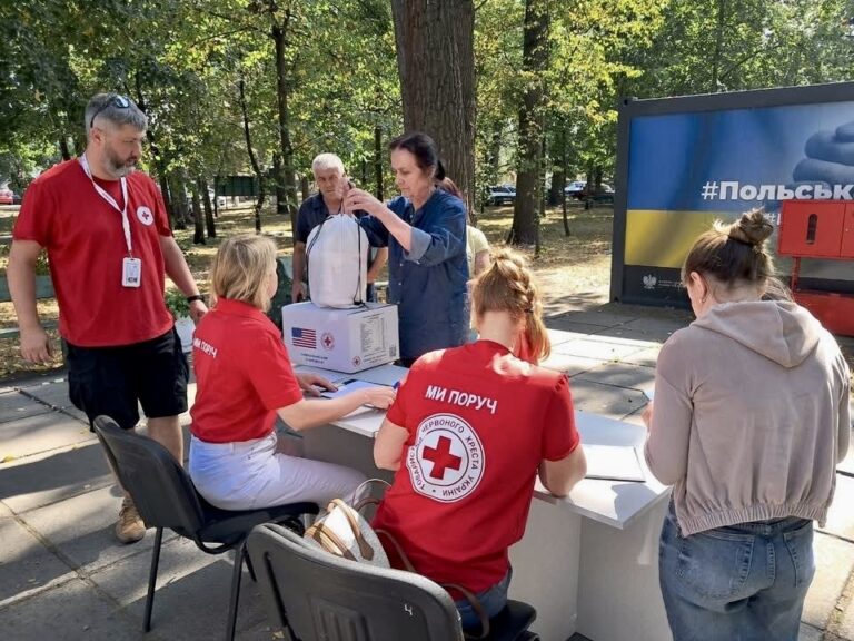 Український Червоний Хрест продовжує допомагати постраждалим у Бучанському районі