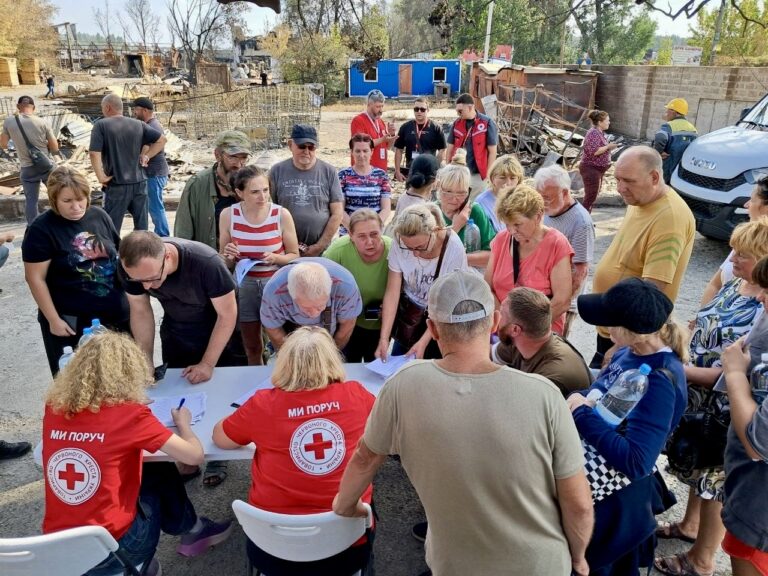 The Ukrainian Red Cross continues to support people affected by attacks in the Kyiv region